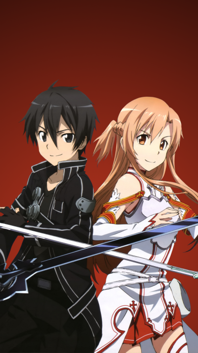 Anime Sword Art Online, Kirito (Sword Art Online), Asuna Yuuki, Kazuto ...