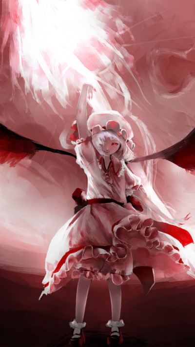 Anime Touhou, Remilia Scarlet, 720x1280