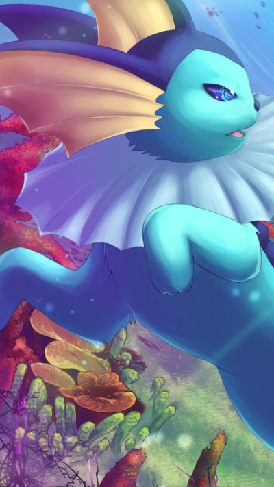 Anime Pokémon, Water Pokémon, Vaporeon (Pokémon), 720x1280