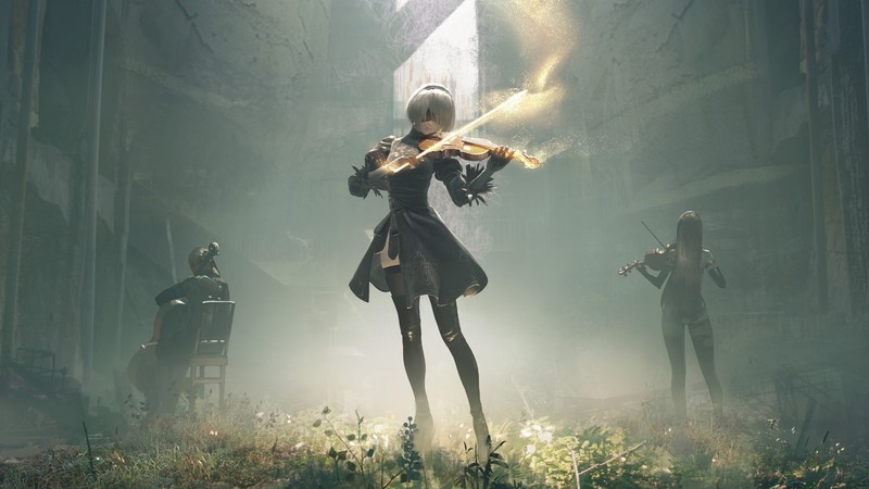 nier automata, 2017 games, games, artwork, hd, artist, digital art