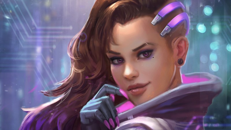 sombra, overwatch, artwork, games, deviantart, hd, digital art, artist, deviantart