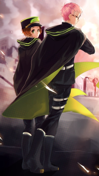 Anime Seraph of the End, Yūichirō Hyakuya, Mitsuba Sangū, Mikaela Hyakuya, Shihō Kimizuki, Shinoa Hīragi, 720x1280
