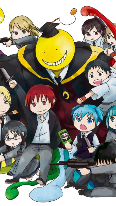 Anime Assassination Classroom, Hinata Okano, Hiroto Maehara, Hinano Kurahashi, Karma Akabane, Kaede Kayano, 720x1280
