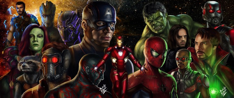 avengers infinity war, hd, digital art, artwork, movies, superheroes, artstation, artist, iron man, captain america, star lord, groot, black panther, doctor strange, hawkeye, hulk, ant man