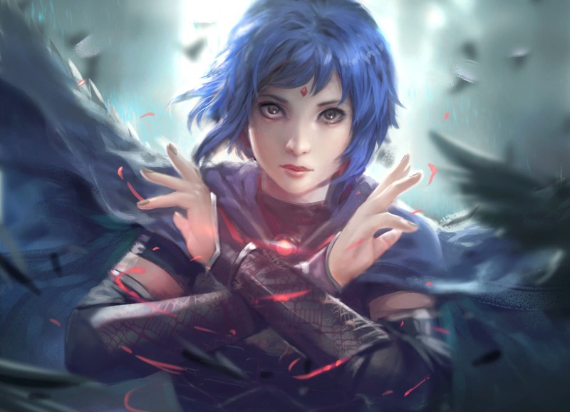 anime girl, anime, hd, artist, artwork, digital art, fantasy, warrior, deviantart