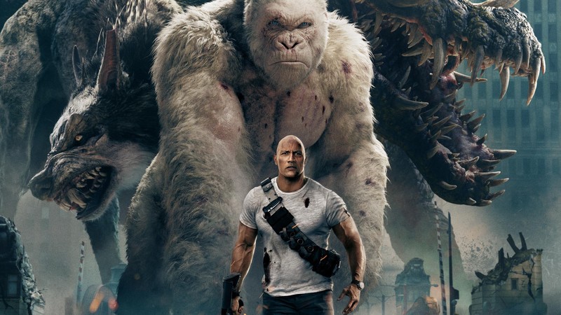 rampage, dwayne johnson, 2018 movies, movies, hd