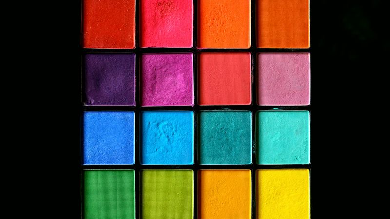 palette, color, shades, paint, multi-colored, cosmetics, 4k
