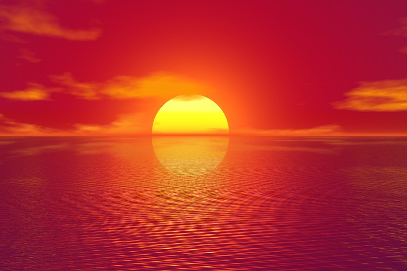 sunset, sun, nature, hd, 4k