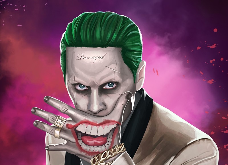 joker, suicide squad, artwork, hd, artist, artstation