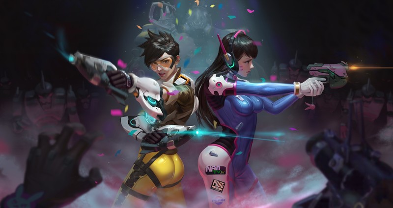 tracer overwatch, dva overwatch, digital art, artist, artwork, hd, artstation