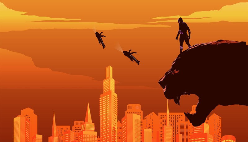 black panther, 2018 movies, hd, movies, artist, artwork, artstation