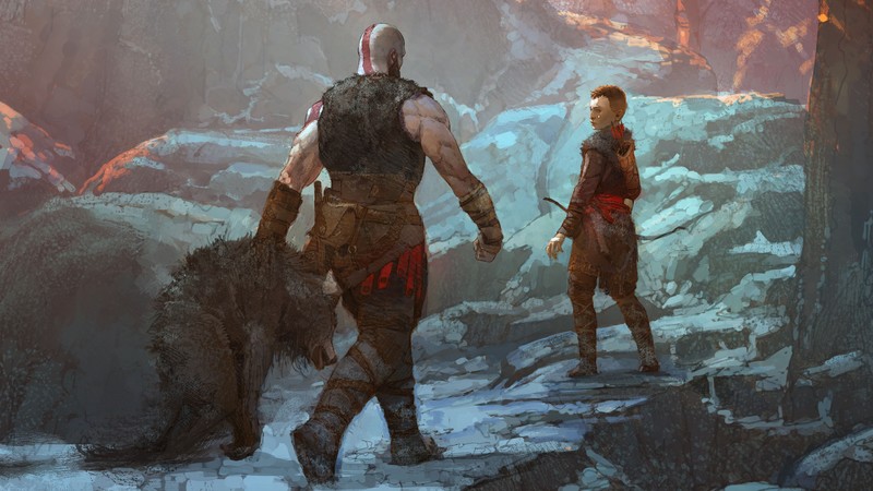 god of war, 2018 games, games, hd, 4k, 5k, artist, artwork, digital art