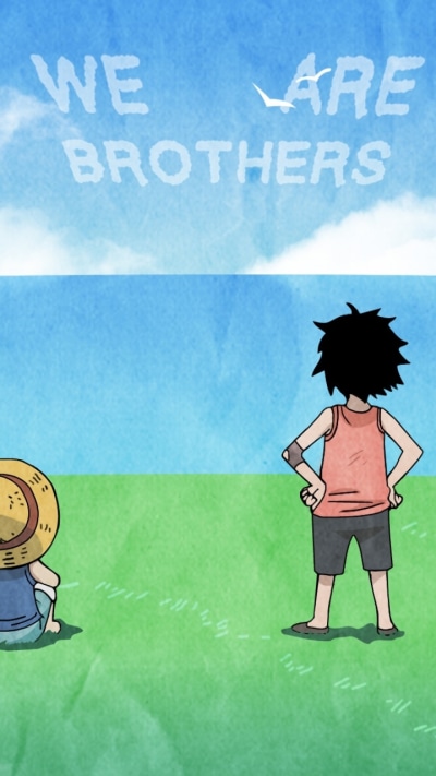 Anime One Piece, Portgas D. Ace, Monkey D. Luffy, 720x1280