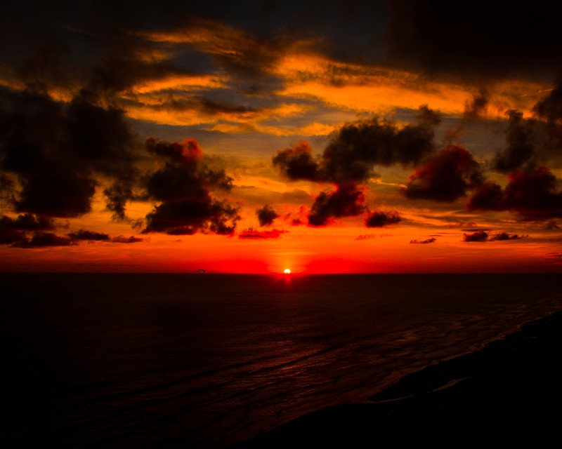 sunset, seashore, nature, hd, 4k, sky, sea