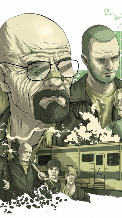 TV Show Breaking Bad, Mike Ehrmantraut, Hank Schrader, Saul Goodman, Gustavo Fring, Aaron Paul, 720x1280