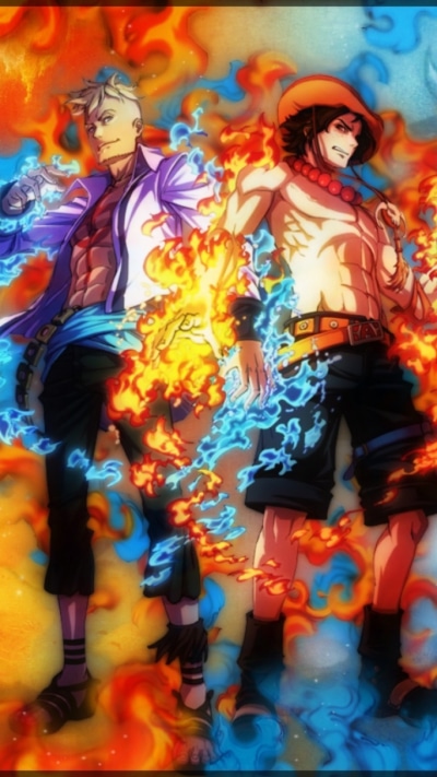 Anime One Piece, Portgas D. Ace, Marco (One Piece), Edward Newgate, 720x1280