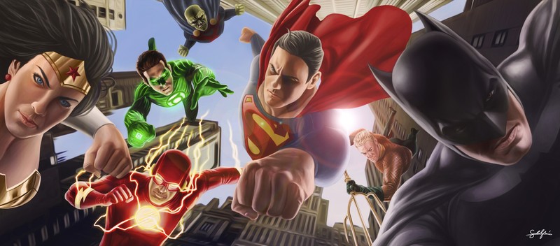 justice league, artwork, 8k, 4k, 5k, hd, superheroes, artist, deviantart