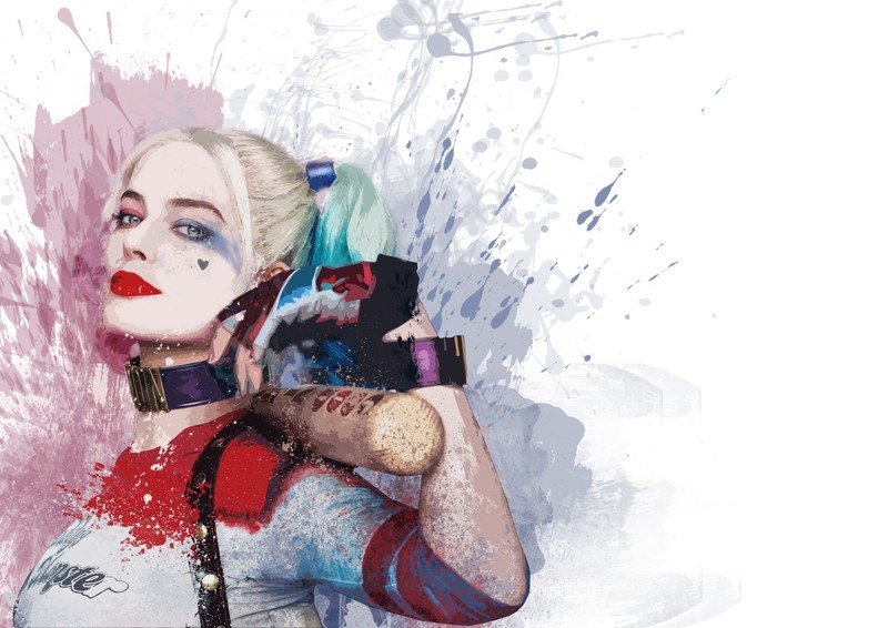 harley quinn, artist, digital art, hd, 4k, artwork, superheroes, deviantart