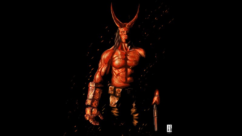 hellboy, 2019 movies, movies, hd, 4k, artwork, artist, artstation