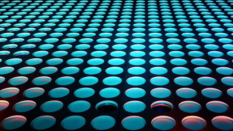 texture, circles, windows, building, architecture, 4k