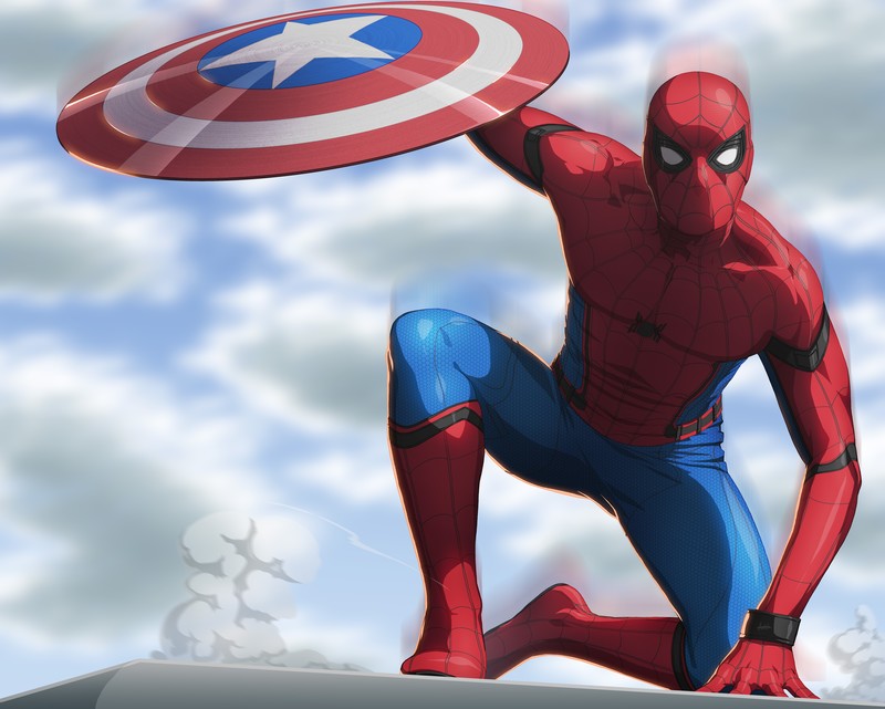 spiderman, captain america civil war, hd, 4k, 5k, 8k, artist, artwork, deviantart, superheroes, movies