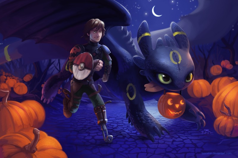 how to train your dragon, movies, animated movies, artist, digital art, hd, deviantart, night fury