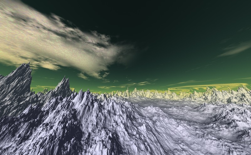 mountains, snow, 3d, hd