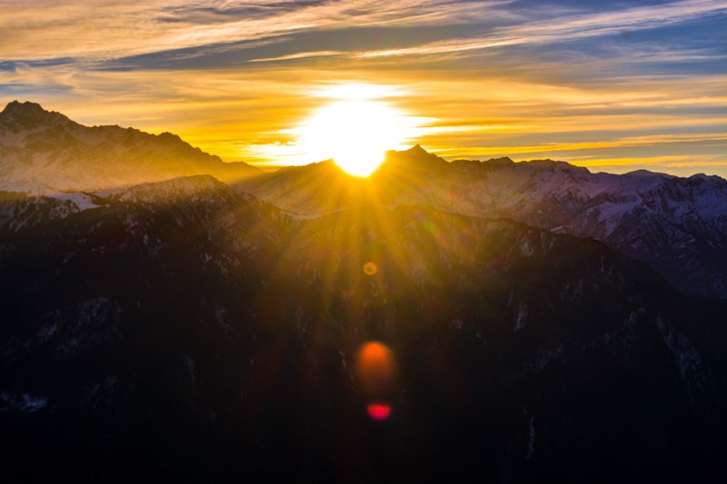 mountains, sunrise, nature, hd, 4k, 5k, silhouette