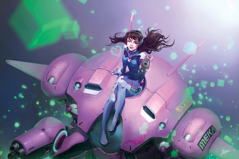 dva overwatch, overwatch, games, hd, artwork, artist, digital art, deviantart