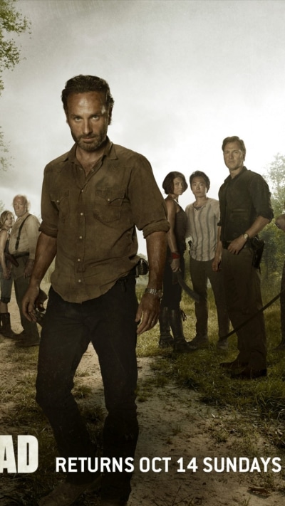 TV Show The Walking Dead, Andrew Lincoln, Carl Grimes, Cast, Andrea (The Walking Dead), Chandler Riggs, 720x1280