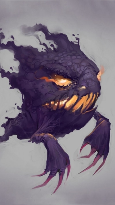 Anime Pokémon, Haunter (Pokémon), Ghost Pokémon, 720x1280