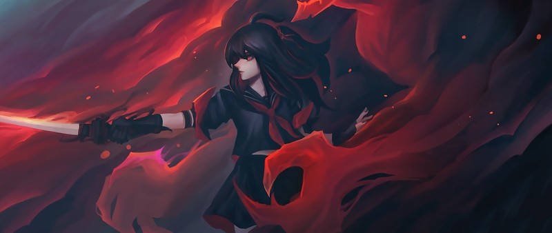 anime girl, anime, hd, artstation