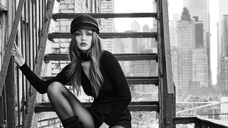 gigi hadid, celebrities, girls, hd, 4k, monochrome, black and white