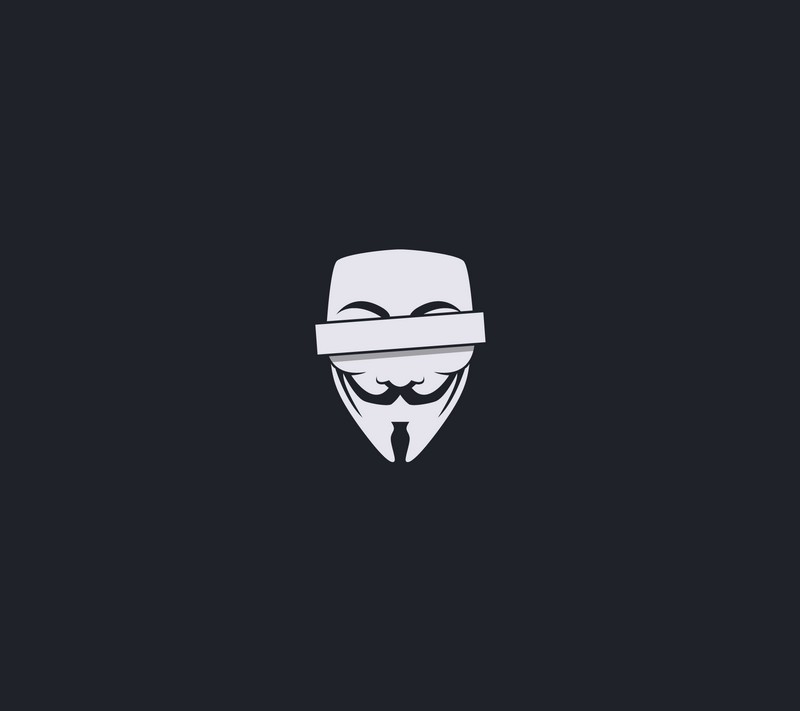 anonymus, hacker, computer, mask, minimalism, logo, hd, minimalist