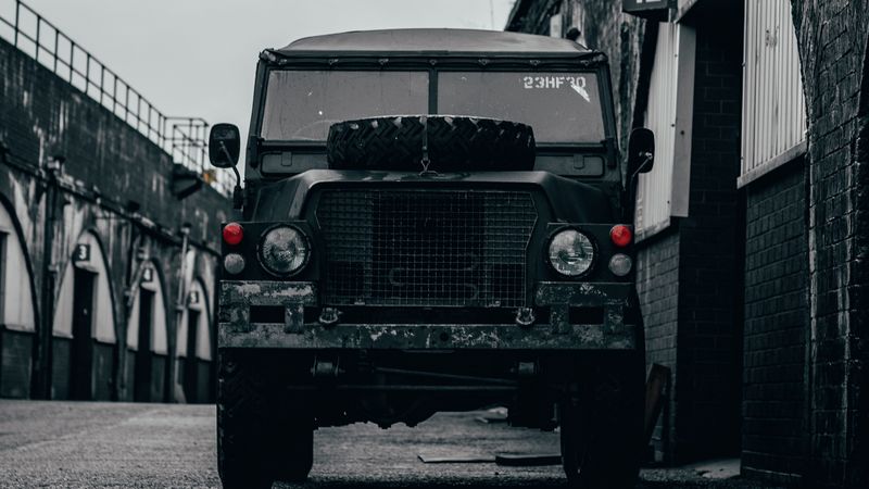 car, suv, jeep, gray, front view, 4k