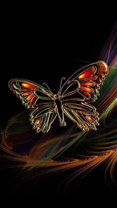 Artistic Butterfly, Colorful, Colors, 720x1280