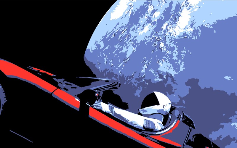space x, tesla roadster, tesla, electric cars, 2018 cars, hd