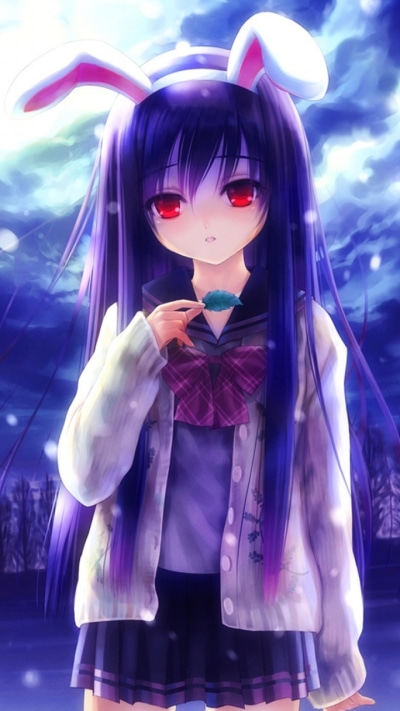 Anime Touhou, Reisen Udongein Inaba, Animal Ears, Red Eyes, Bunny Ears, 720x1280
