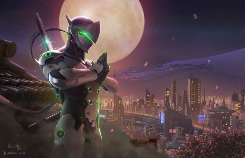 genji overwatch, overwatch, games, xbox games, ps games, pc games, 2017 games, hd, artwork, artist, digital art, 4k, deviantart