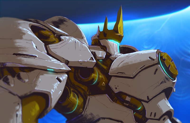 reinhardt overwatch, overwatch, games, artwork, artist, digital art, hd, 4k, 5k, deviantart