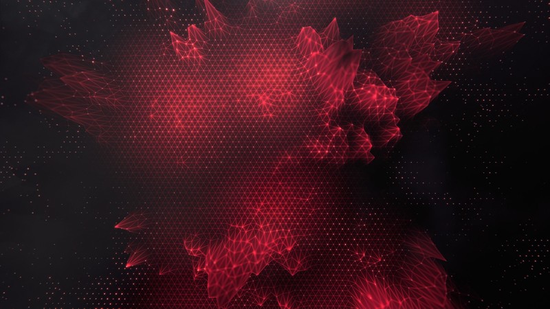 abstract, triangle, red, low poly, hd