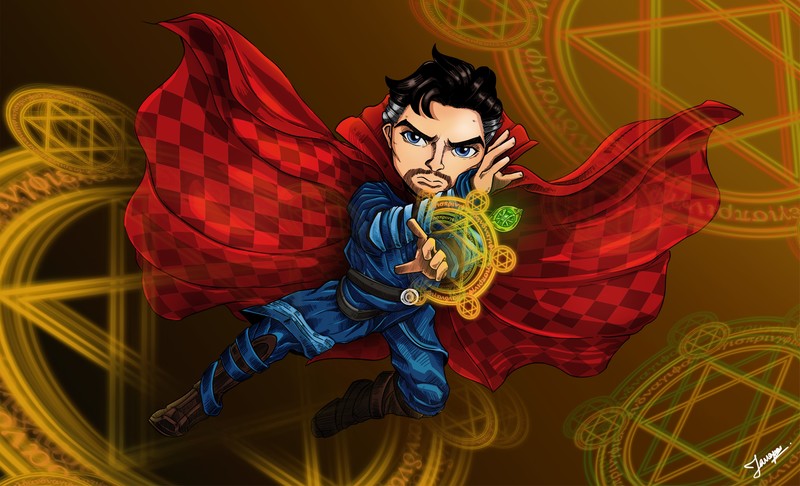 doctor strange, artist, digital art, deviantart, artwork, hd, 4k