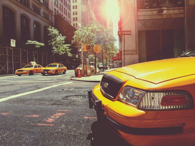 taxi, street, cab, new york, photography, hd, 4k