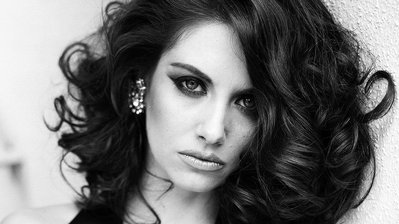 alison brie, celebrities, girls, hd, monochrome, black and white