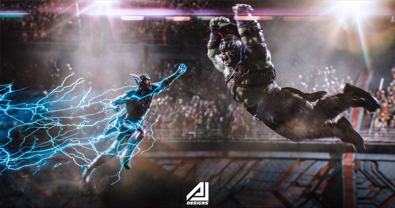 thor ragnarok, thor, hulk, movies, 2017 movies, hd, 4k, 5k, artist, artwork, deviantart