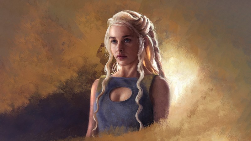 game of thrones, daenerys targaryen, painting, artist, artwork, digital art, hd, 4k