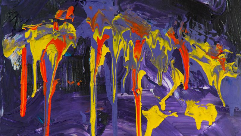 canvas, paint, spots, colorful, abstraction, 4k