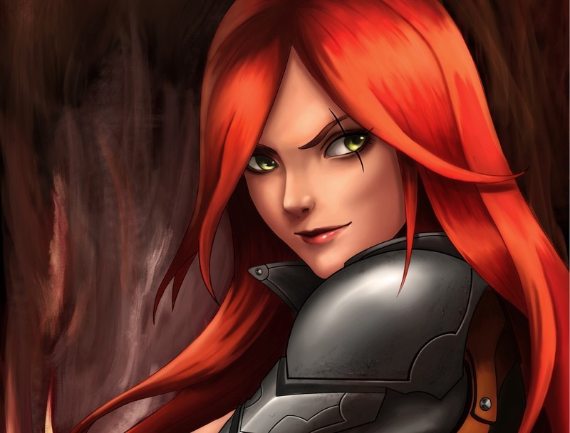 katarina league of legends, league of legends, games, warrior, artist, artwork, digital art, hd