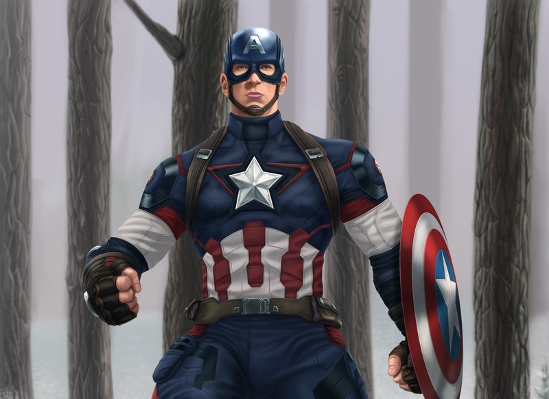 captain america, digital art, artwork, hd, deviantart, movies, superheroes