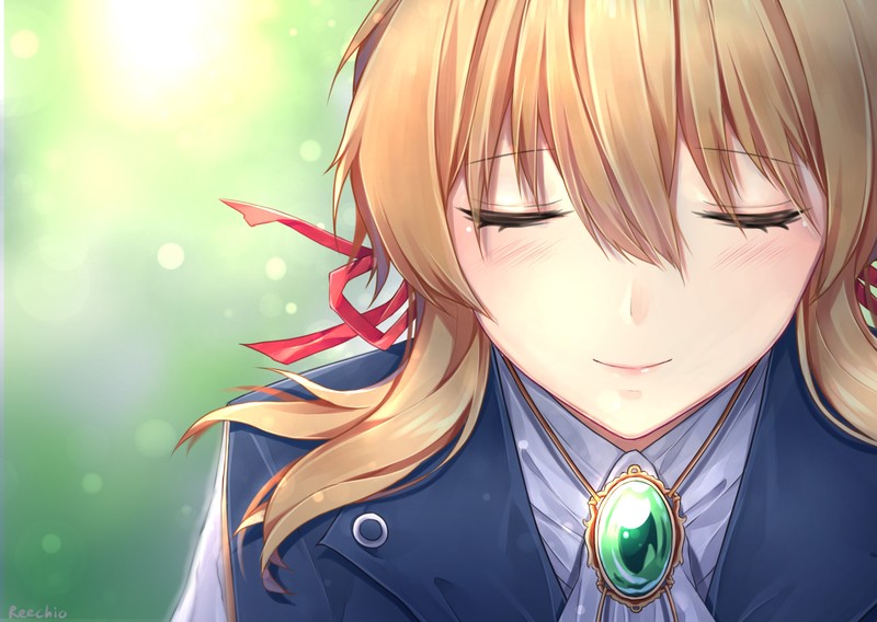 violet evergarden, anime girl, anime, artist, artwork, digital art, hd, 4k